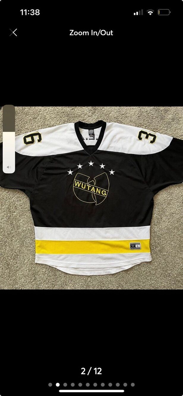 Wu-Tang Jersey Size med WuTang Hockey Black Yellow